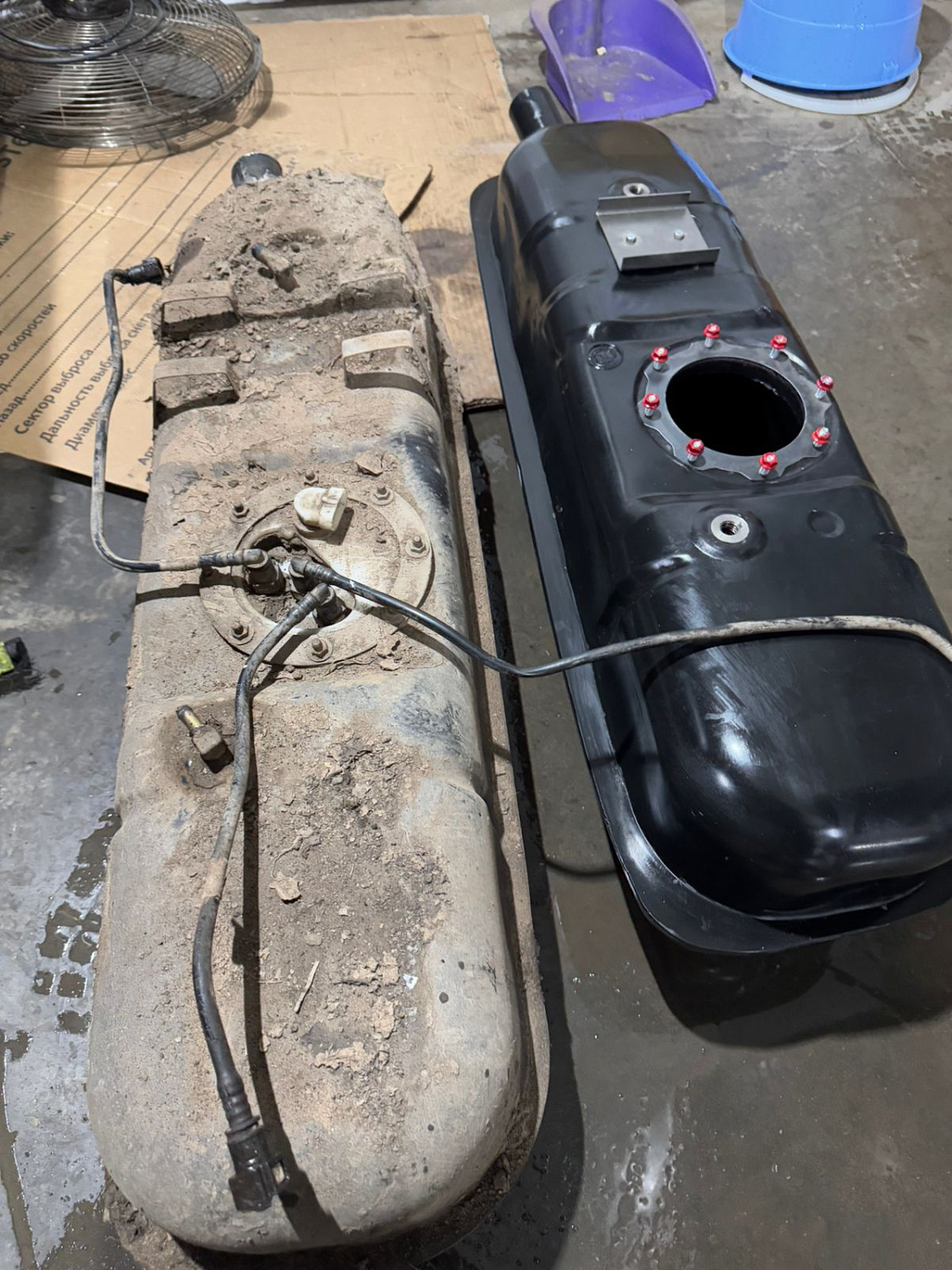 Топливный бак УАЗ Патриот правый (под погружной насос) усиленный пластик (bolt-on)